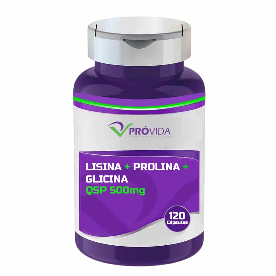 LISINA + PROLINA + GLICINA qsp 500 mg - Pró Vida Farma