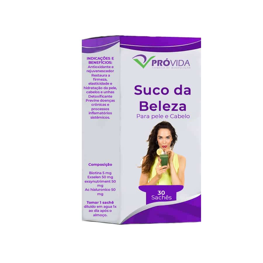 Suco da beleza ( suco para pele e cabelo)  30 sachês - Pró Vida Farma
