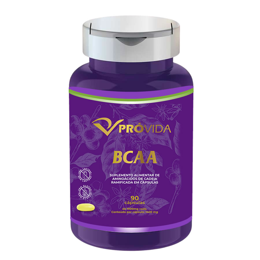 BCAA 2G - 90 CÁPSULAS - Pró Vida Farma