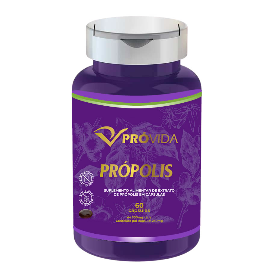 PRÓPOLIS 500 MG - 60 CÁPSULAS - Pró Vida Farma