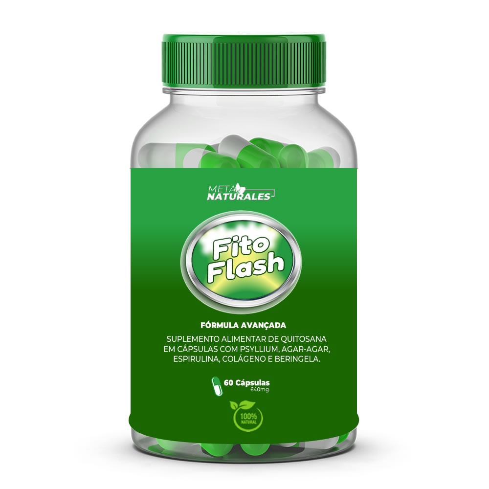 Emagrecedor FitoFlash 60 Cápsulas - Pró Vida Farma