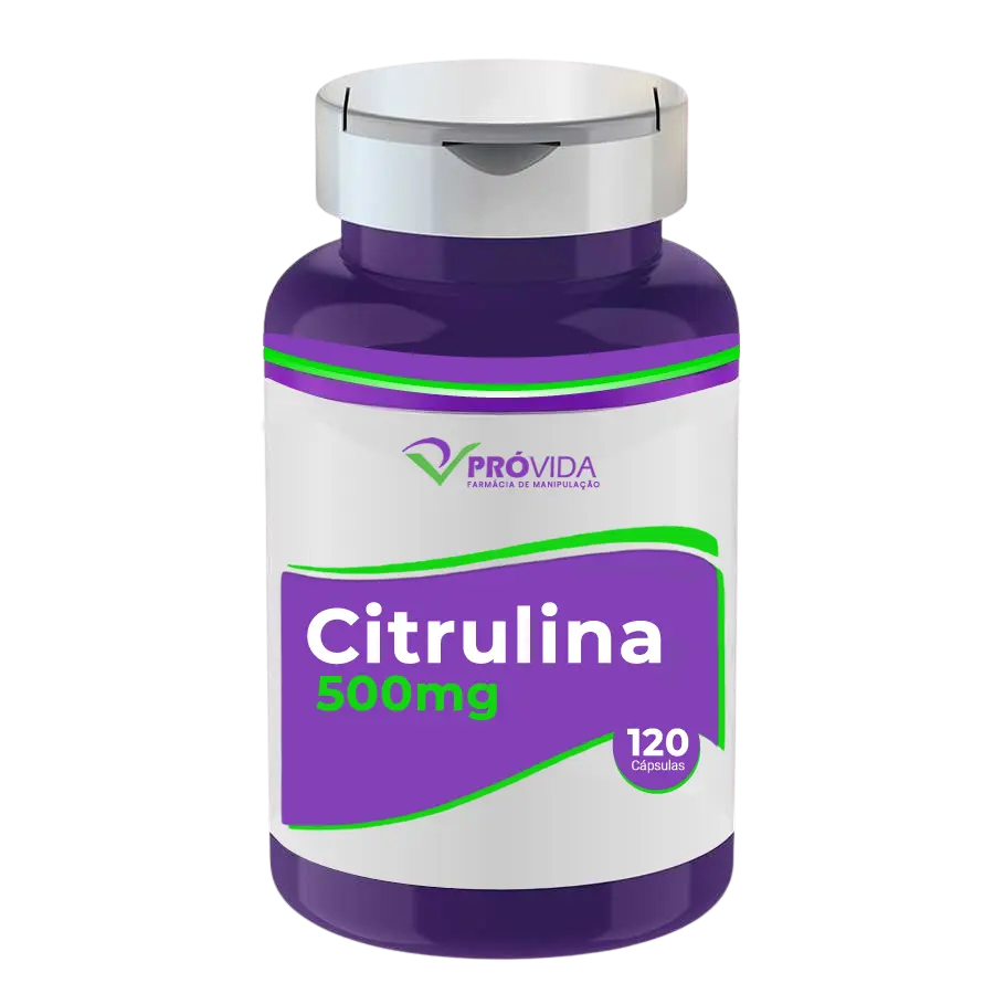 Citrulina 500 mg - 120 cápsulas - Pró Vida Farma